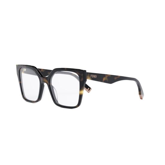 25FW 펜디 안경 Fe50002i 볼드 오버사이즈 스퀘어 호피쉘 안경 - FENDI