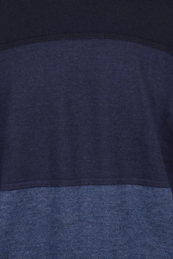  엠포리오 아르마니 스웨터 크루넥 울 스웨터 - 블루 - EMPORIO ARMANI