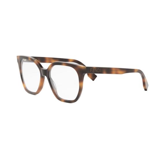 25FW 펜디 안경 Fe50087i 오버사이즈 호피무늬 사각 프레임 - FENDI