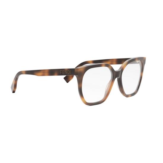 25FW 펜디 안경 Fe50087i 오버사이즈 호피무늬 사각 프레임 - FENDI