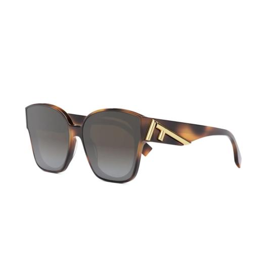 25FW 펜디 선글라스 Fe40098f 사각 프레임 호피무늬 - FENDI