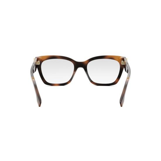 25FW 펜디 안경 Fe50073i 오버사이즈 사각 프레임 호피무늬 안경 - FENDI