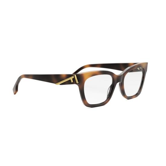 25FW 펜디 안경 Fe50073i 오버사이즈 사각 프레임 호피무늬 안경 - FENDI