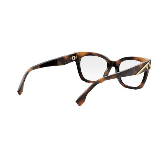 25FW 펜디 안경 Fe50073i 오버사이즈 사각 프레임 호피무늬 안경 - FENDI