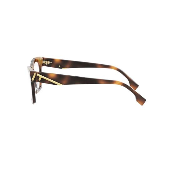 25FW 펜디 안경 Fe50073i 오버사이즈 사각 프레임 호피무늬 안경 - FENDI