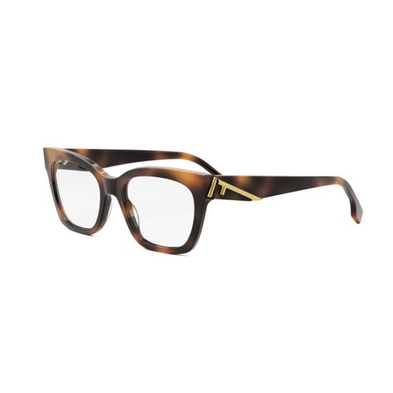 25FW 펜디 안경 Fe50073i 오버사이즈 사각 프레임 호피무늬 안경 - FENDI