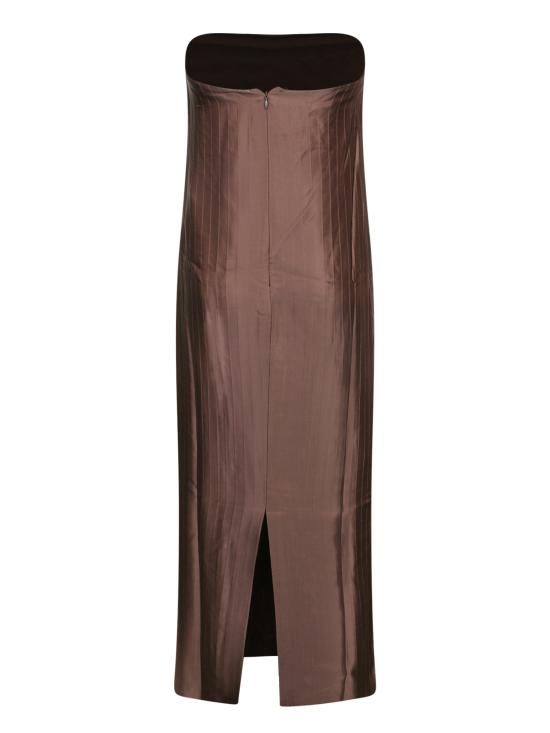 26SS 루루 스튜디오 미디 원피스 GIULIA DARK BROWN Brown - LOULOU STUDIO