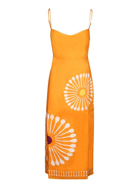 26SS 칼라 데 라 크루즈 미디 원피스 25C276 GIARDINONA Orange