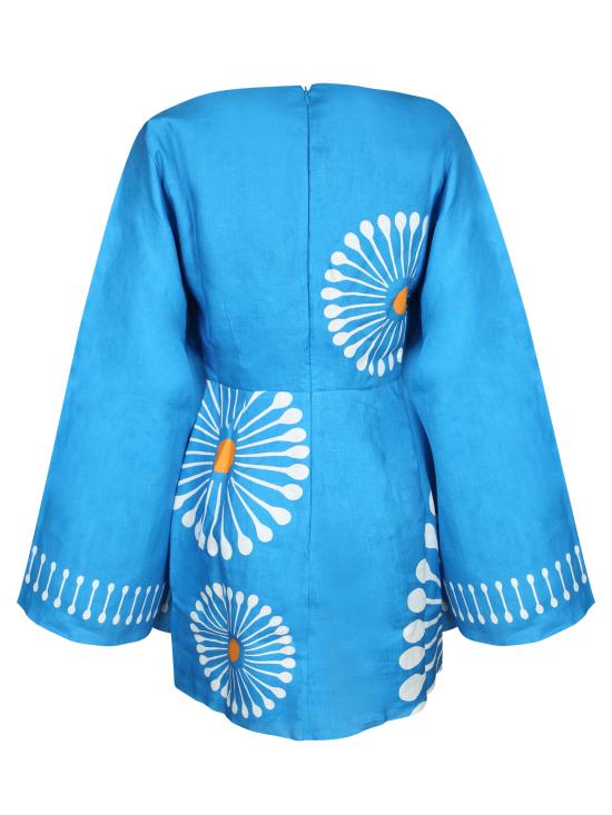 26SS 칼라 데 라 크루즈 숏 원피스 25C281 FIORI Blue - CALA DE LA CRUZ