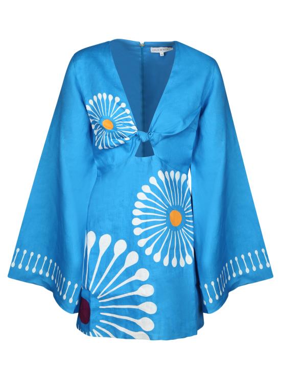 26SS 칼라 데 라 크루즈 숏 원피스 25C281 FIORI Blue