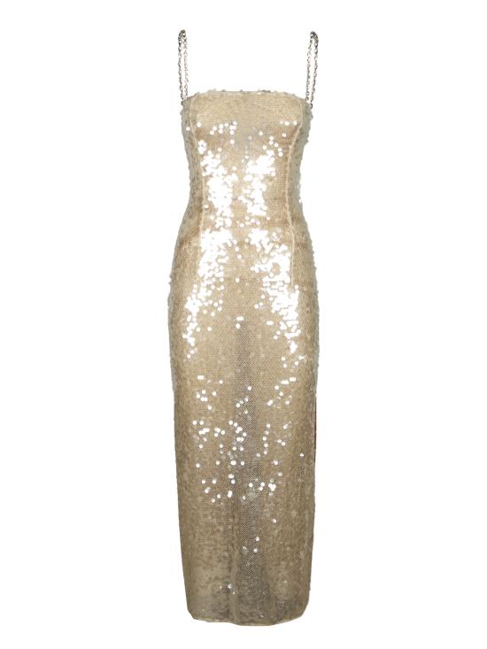 26SS 니사 롱 원피스 RS16511 OFFWHITE Metallic