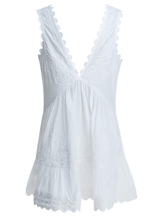 26SS Juliet Dunn 숏 원피스 JD9095WHITE White - JULIET DUNN