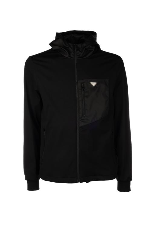 26FW 프라다 후드 티셔츠 UJL79A152Z F0002 Nero