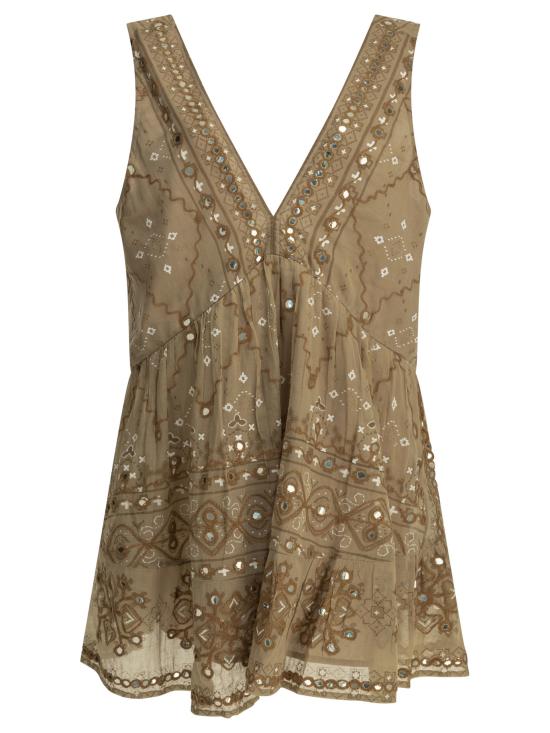 26SS Juliet Dunn 숏 원피스 JD9045MOCHA Brown