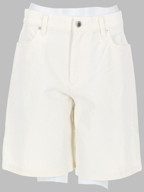 26FW 메종키츠네 숏팬츠 QW01401WD4024 0443 WHITE
