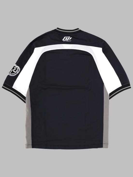26FW 오프화이트 반팔 티셔츠 44MAD013 S26J001001 BLACK - OFF WHITE