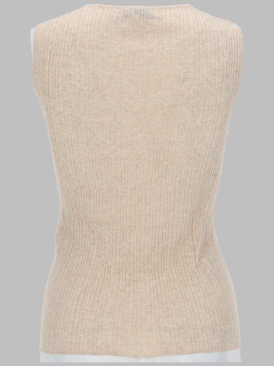 26FW 메종키츠네 탑 QW00607KT1195 H218 BEIGE - MAISON KITSUNE