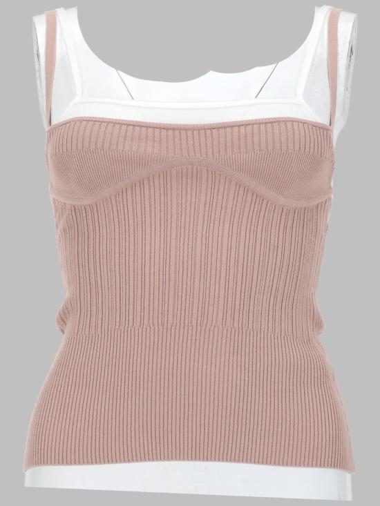 26SS 디젤 M-잔드라 니트 탱크 탑 A20845 0WICK7AW PINK