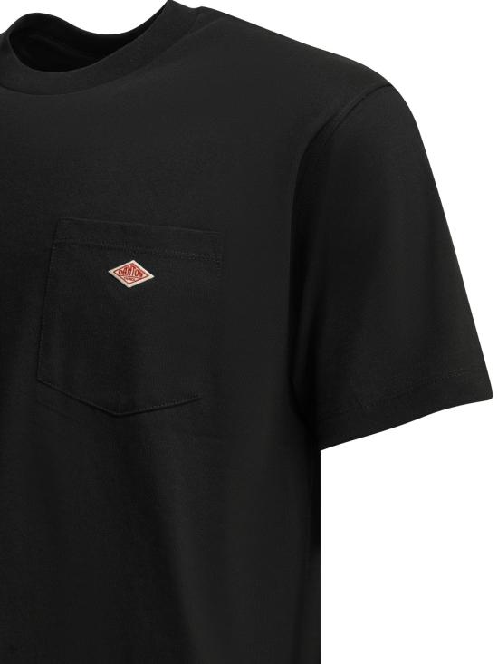 26SS 단톤 숏 슬리브 포켓 스트라이프 반팔 티셔츠 DT C0198 TCBBLACK - DANTON