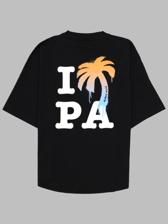 26FW 팜앤젤스 반팔 티셔츠 PMAA10BS26 JER0031001 BLACK - PALM ANGELS