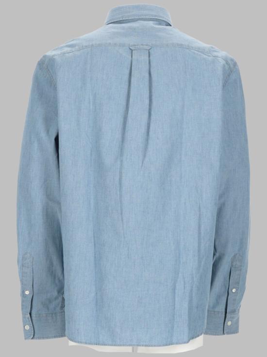 26SS 메종키츠네 긴팔 셔츠 QM00426WC5006 0434 AZURE - MAISON KITSUNE