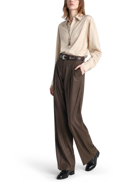 26FW 르메르 롱 셔츠 타이 드라이 실크 SH1282 LF1308BG235 BEIGE - LEMAIRE