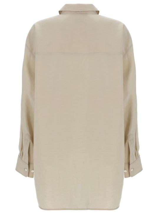 26FW 르메르 롱 셔츠 타이 드라이 실크 SH1282 LF1308BG235 BEIGE - LEMAIRE