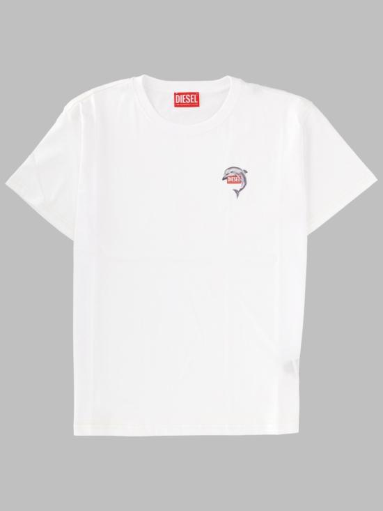 26SS 디젤 T-NORMY-S14 마르게리타 티셔츠 A21920 0JMBD100 WHITE