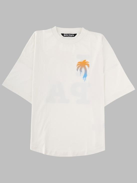 26FW 팜앤젤스 반팔 티셔츠 PMAA10BS26 JER0030310 WHITE