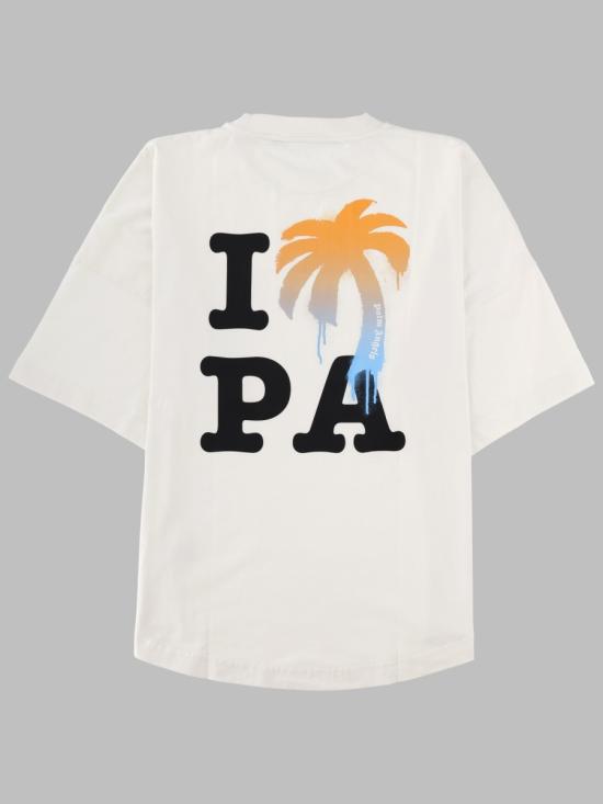 26FW 팜앤젤스 반팔 티셔츠 PMAA10BS26 JER0030310 WHITE - PALM ANGELS