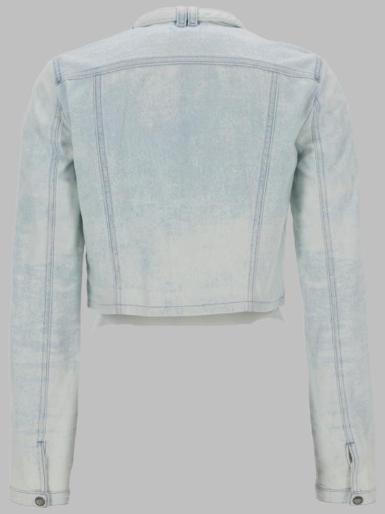 26SS 디젤 드-사픽스-Fsi 크롭트 재킷 인 아이스-블루 새틴 데님 A23470 09Q1601 BABY BLUE - DIESEL