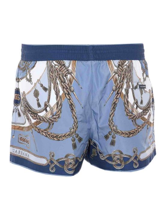 26SS 돌체앤가바나 스윔팬츠 M4E48TON0CGHT5XB Blue - DOLCE & GABBANA