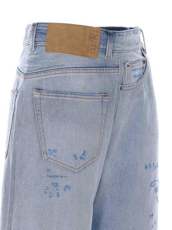26SS MM6 메종마르지엘라 데님 팬츠 S52LA0243M30055962 Blue - MM6 MAISON MARGIELA