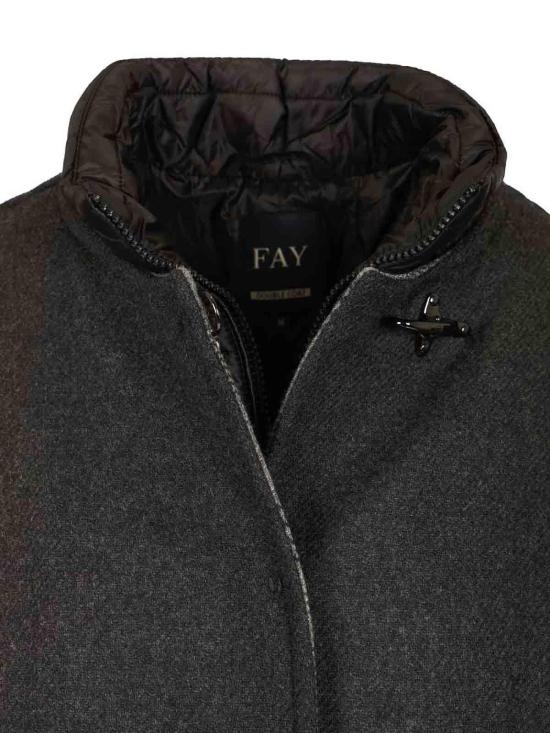 25FW 페이 케이프 NAW16513270XMLB801B801 Grey - FAY