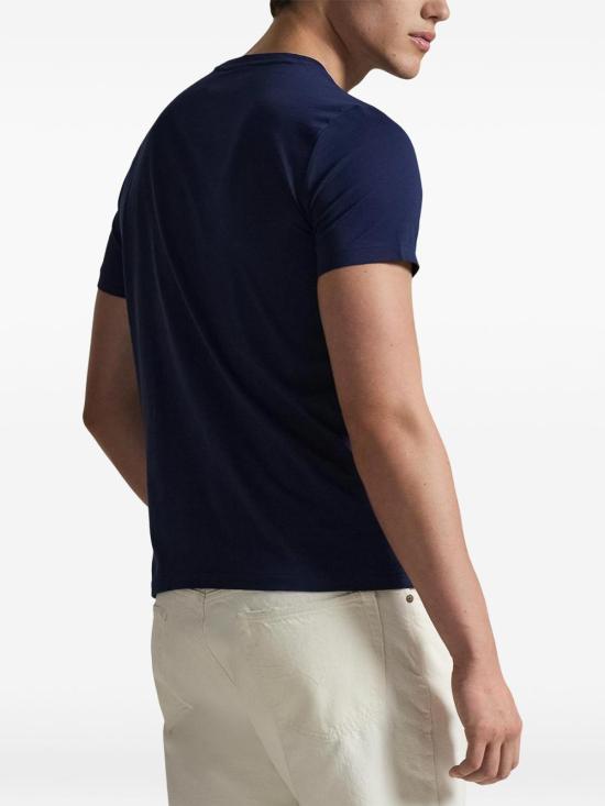 26SS 폴로 랄프로렌 포니로고 자수 반팔 티셔츠 710671438525 Blue - POLO RALPH LAUREN