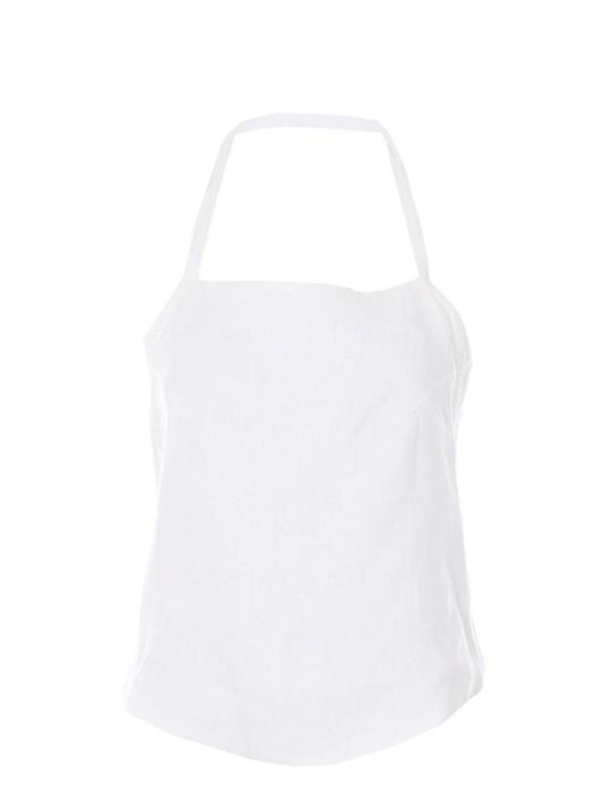 26SS 엘레 민소매 티셔츠 0067BIANCO White