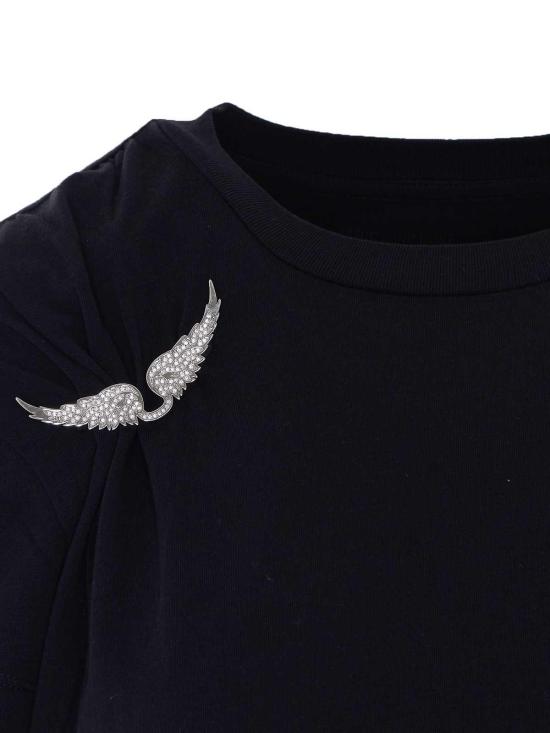26SS 자딕앤볼테르 반팔 티셔츠 JWTS02871011 Black - ZADIG & VOLTAIRE