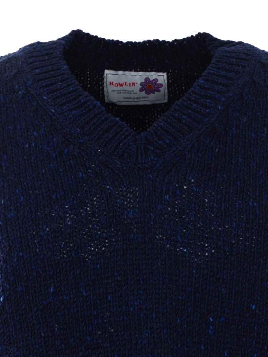 26SS 하울린 니트 베스트 COSMICSPIELENAVY Blue - HOWLIN