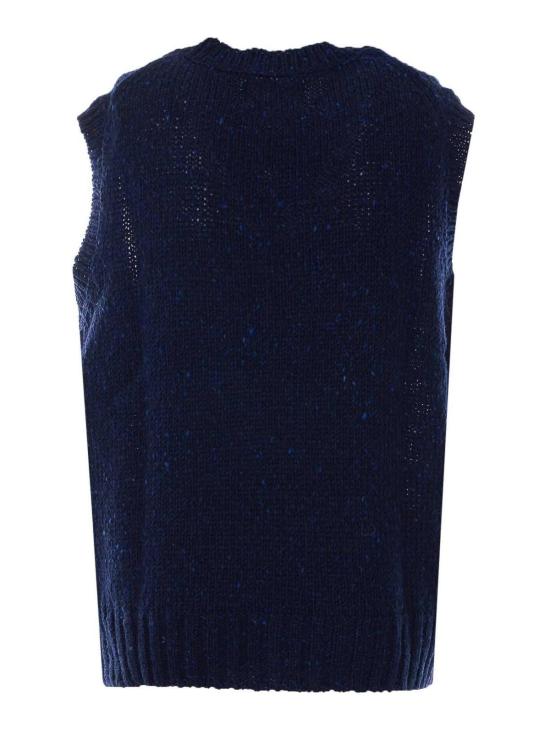 26SS 하울린 니트 베스트 COSMICSPIELENAVY Blue - HOWLIN