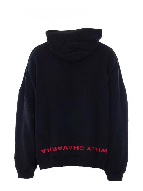 26SS 윌리 차바리아 후드 티셔츠 WCJSY0241001 Black - WILLY CHAVARRIA