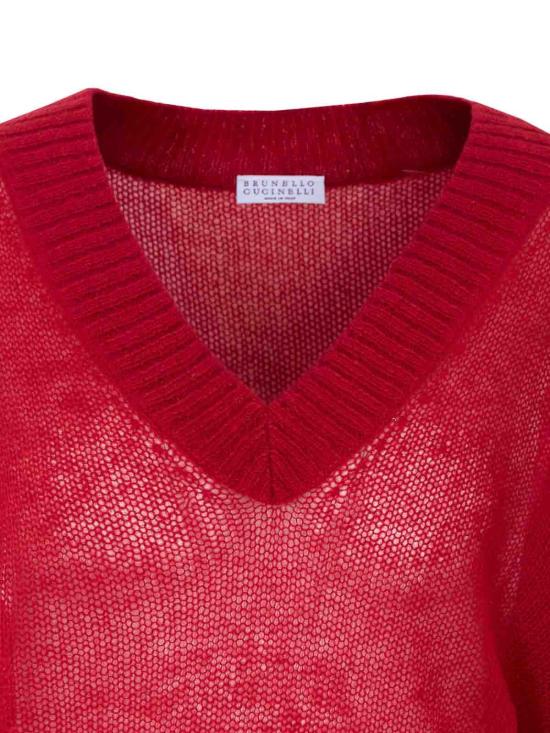 26SS 브루넬로 쿠치넬리 탑 M2I776852C9053 Red - BRUNELLO CUCINELLI