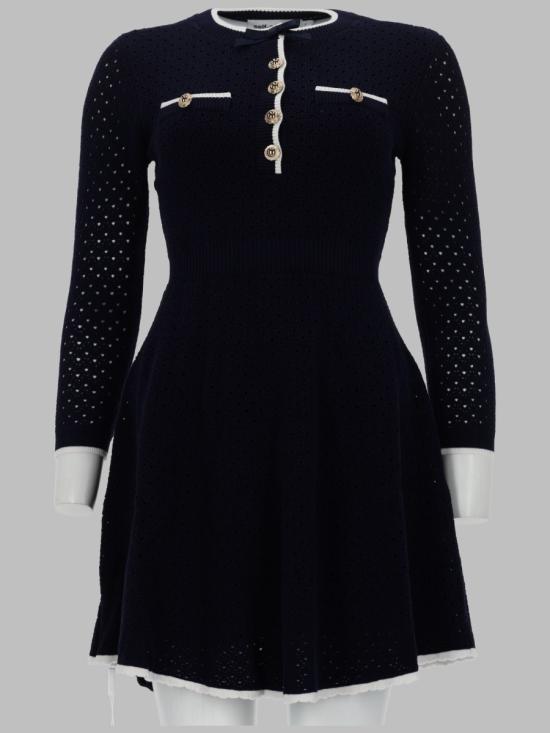 26SS 셀프 포트레이트 원피스 SS26 055S N NAVY BLUE