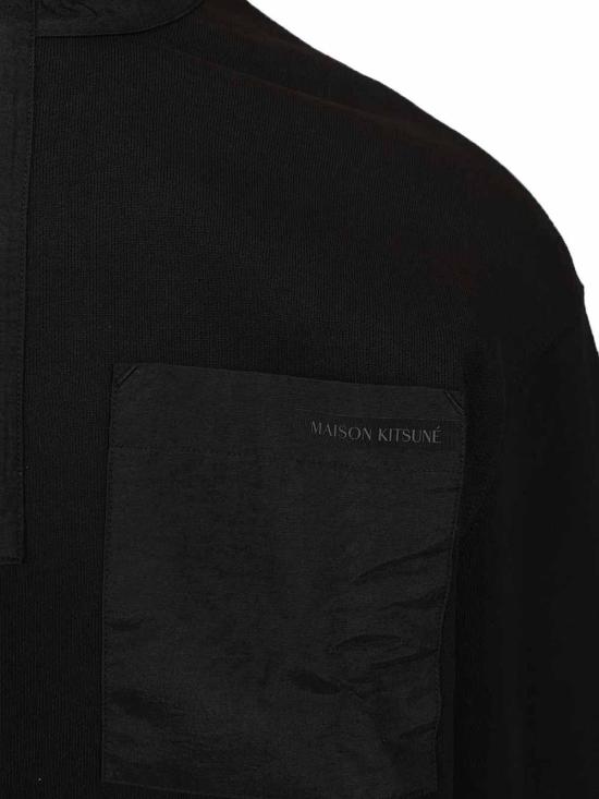 26SS 메종키츠네 후드 티셔츠 QM00308KM0341P199 Black - MAISON KITSUNE