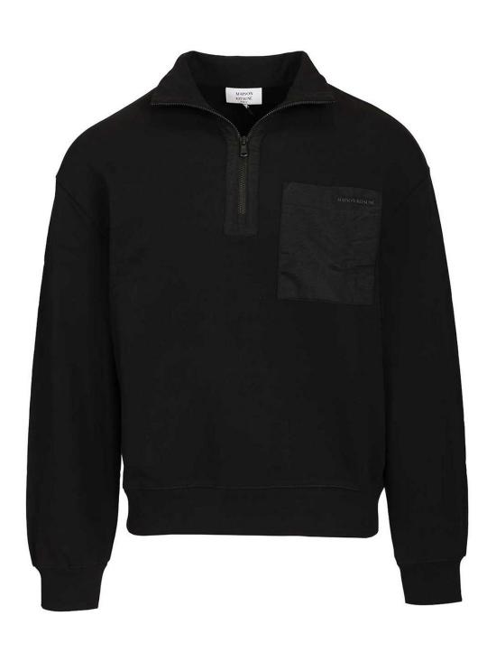 26SS 메종키츠네 후드 티셔츠 QM00308KM0341P199 Black