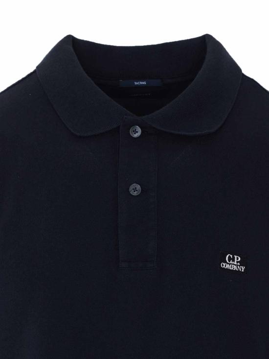 26SS 씨피 컴퍼니 폴로 티셔츠 20CMPL288A006263G999 Black - C.P. COMPANY