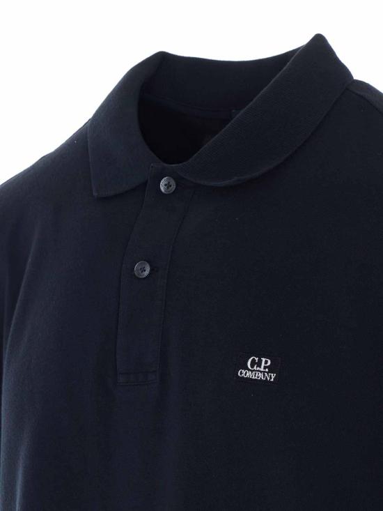 26SS 씨피 컴퍼니 폴로 티셔츠 20CMPL288A006263G999 Black - C.P. COMPANY