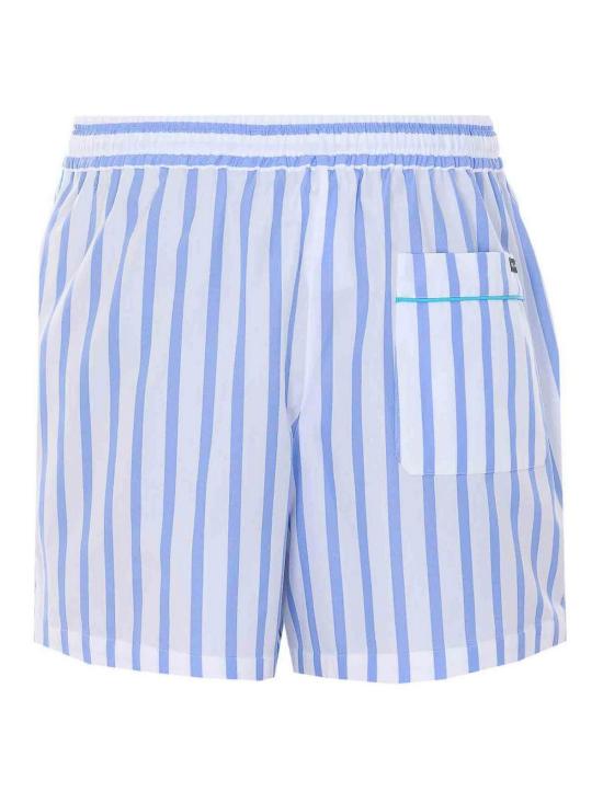 26SS 돌체앤가바나 스트라이프 포플린 쇼츠 FTDJHTFR52WS8051 Blue - DOLCE & GABBANA