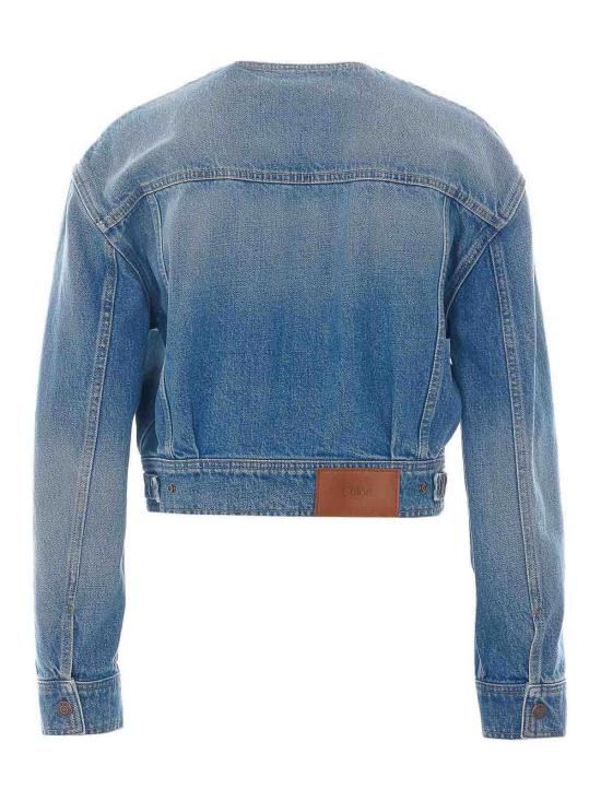26SS 끌로에 데님 자켓 26UDV1015340C Blue - CHLOE