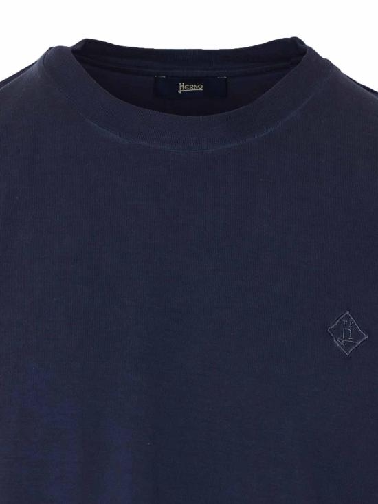 26SS 에르노 반팔 티셔츠 JG000272U521309200 Blue - HERNO