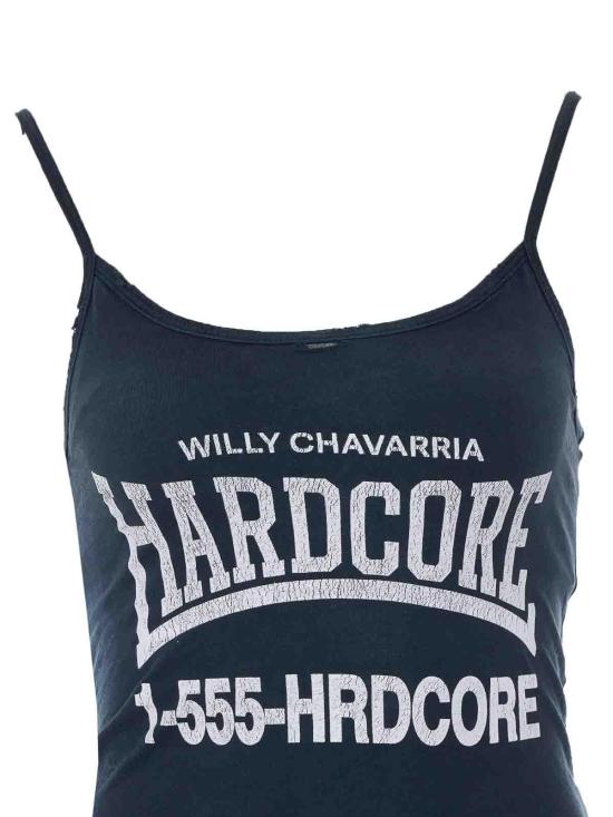 26SS 윌리 차바리아 민소매 티셔츠 WCJSY0190001 Black - WILLY CHAVARRIA